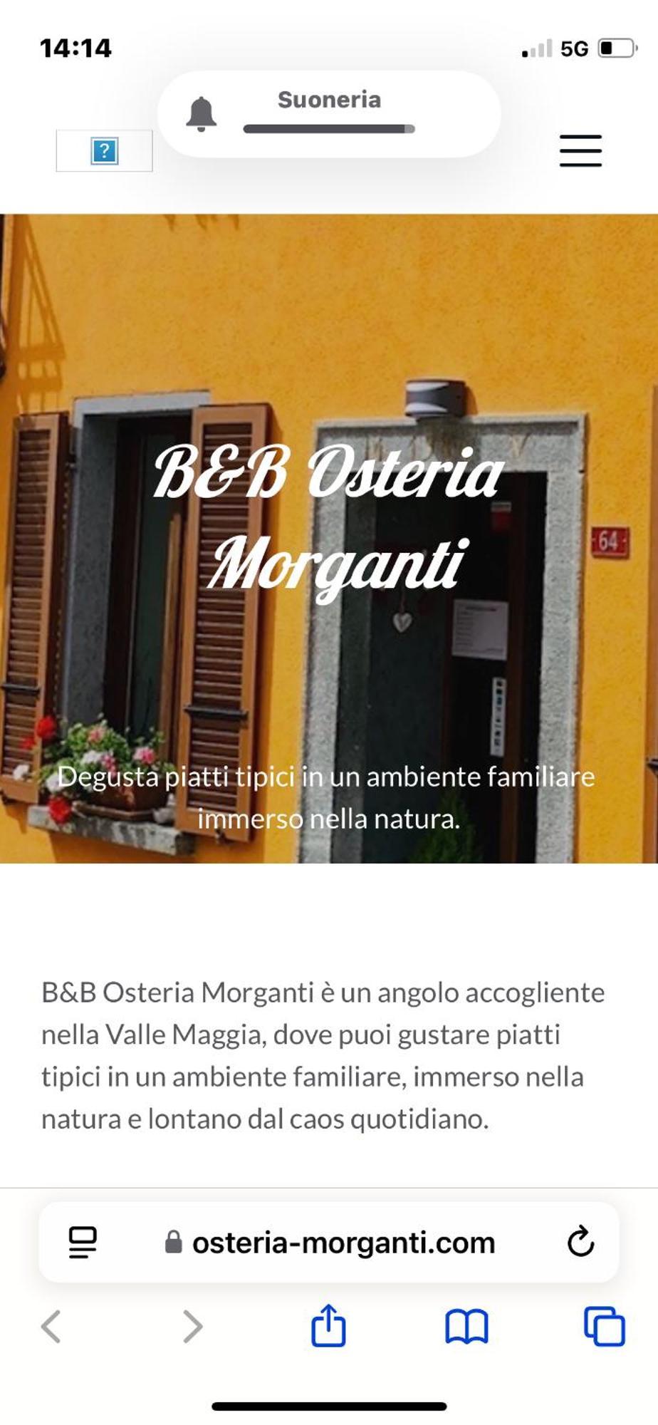 B&B Osteria Morganti Someo Экстерьер фото